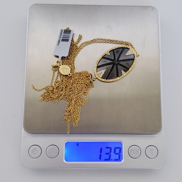 Freida Rothman 14K Plate Sterling Silver Tassel Pendant Necklace - Picture 5 of 9